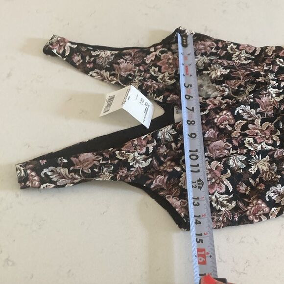 MNG Mango Black Floral Sleeveless Maxi Wrap Dress Dark Romantic European Size 4 - Picture 8 of 10